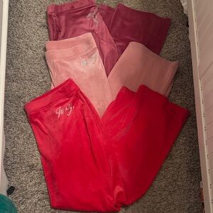 Bundle of 3 pairs of juicy couture pants
